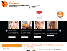 Tablet Screenshot of institut-mandarine.com